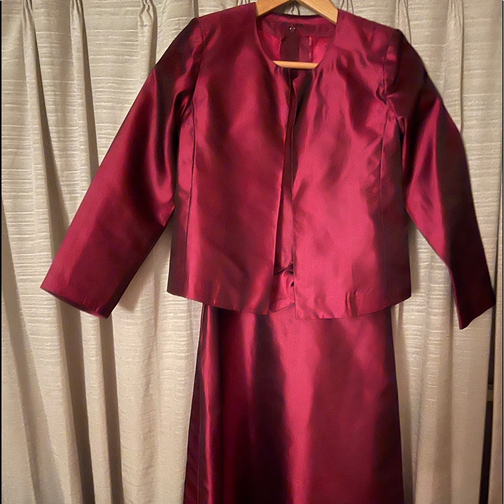 Silk dress and blouse